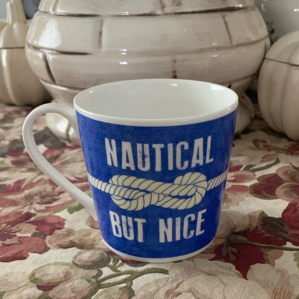 Nautical But Nice Blue Mug